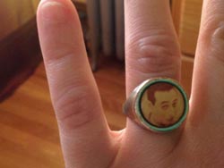Pee-wee ring on my ring finger